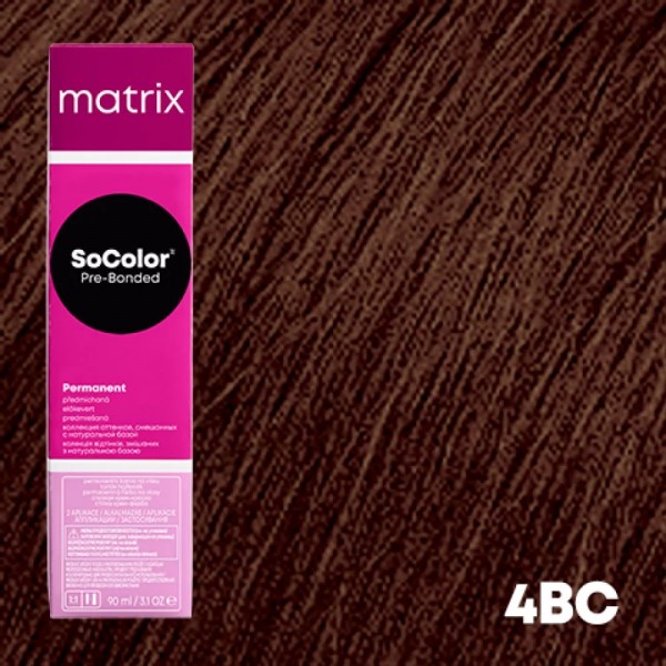 Matrix SoColor Pre-Bonded hajfesték 4BC