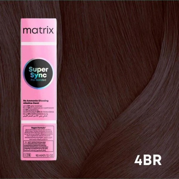 Matrix Super Sync Pre-Bonded ammóniamentes hajszínező 4BR 