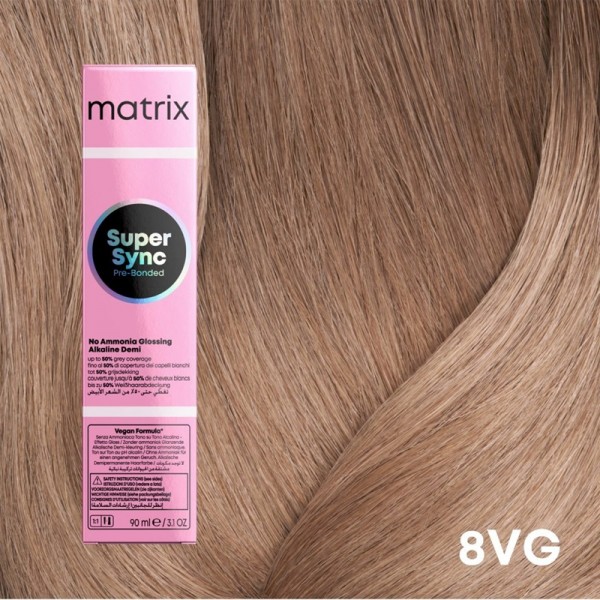 Matrix Super Sync Pre-Bonded ammóniamentes hajszínező 8VG 